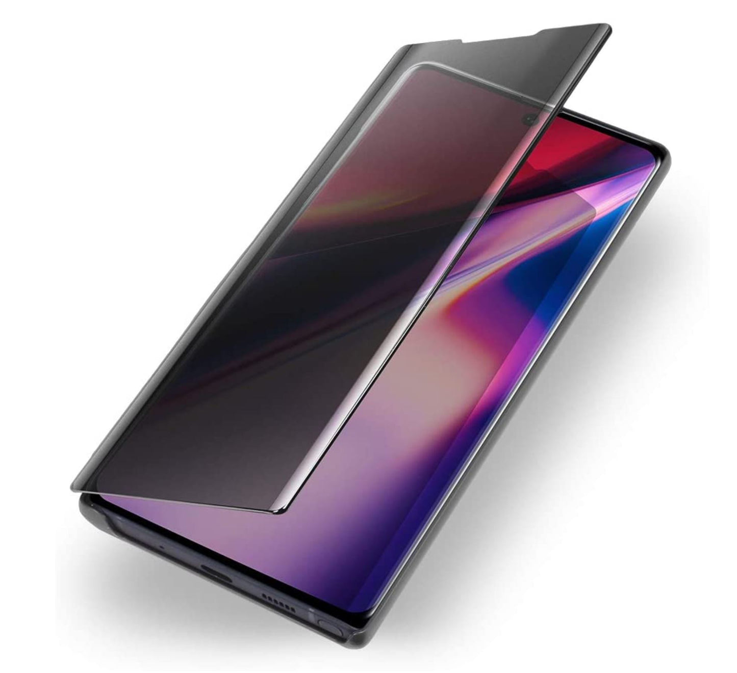 Galaxy Note 20 Plus Clear View Cover Hoesje - Zwart