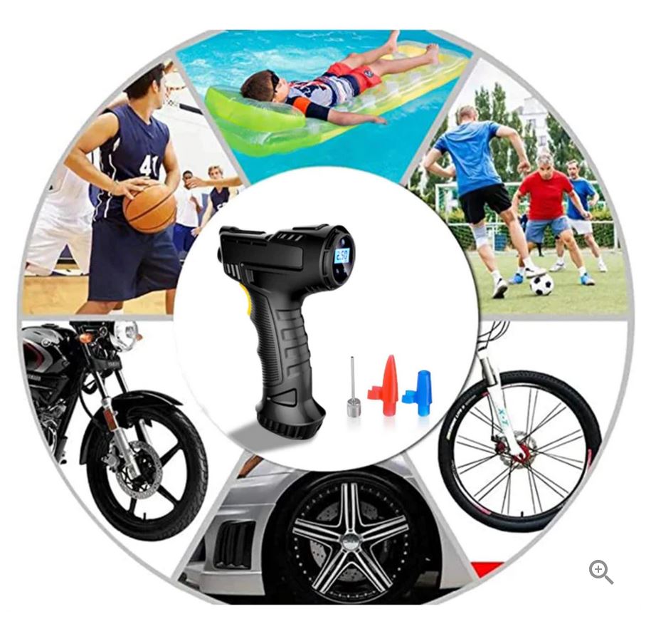 Bilaxo™ Draadloze bandenpomp - Max 10 Bar - Voor Auto-Fiets-Motor en Scooter