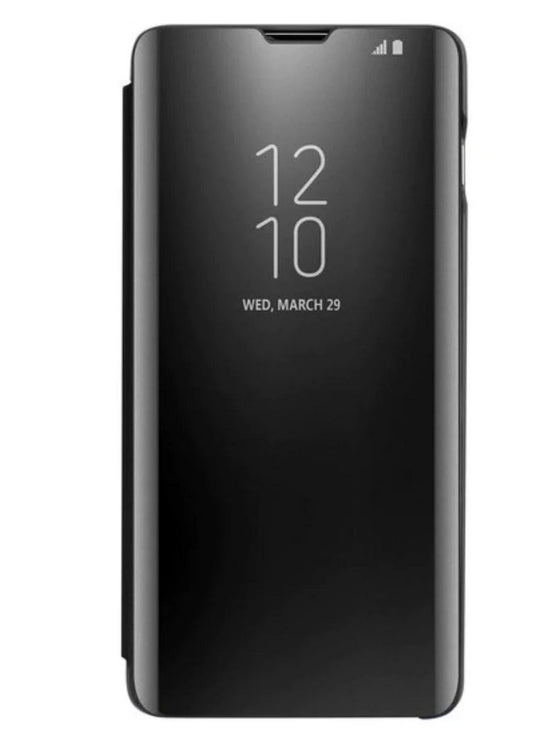 Galaxy S10 Clear View Cover Hoesje - Zwart