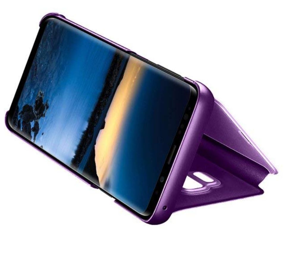 Galaxy S10 Clear View Cover Hoesje - Paars