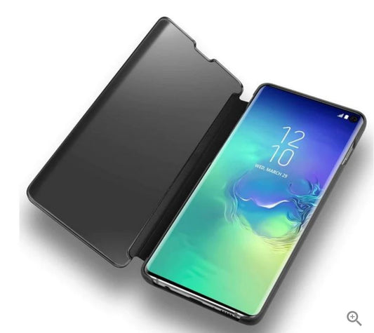 Galaxy S10 Plus Clear View Cover Hoesje - Zwart