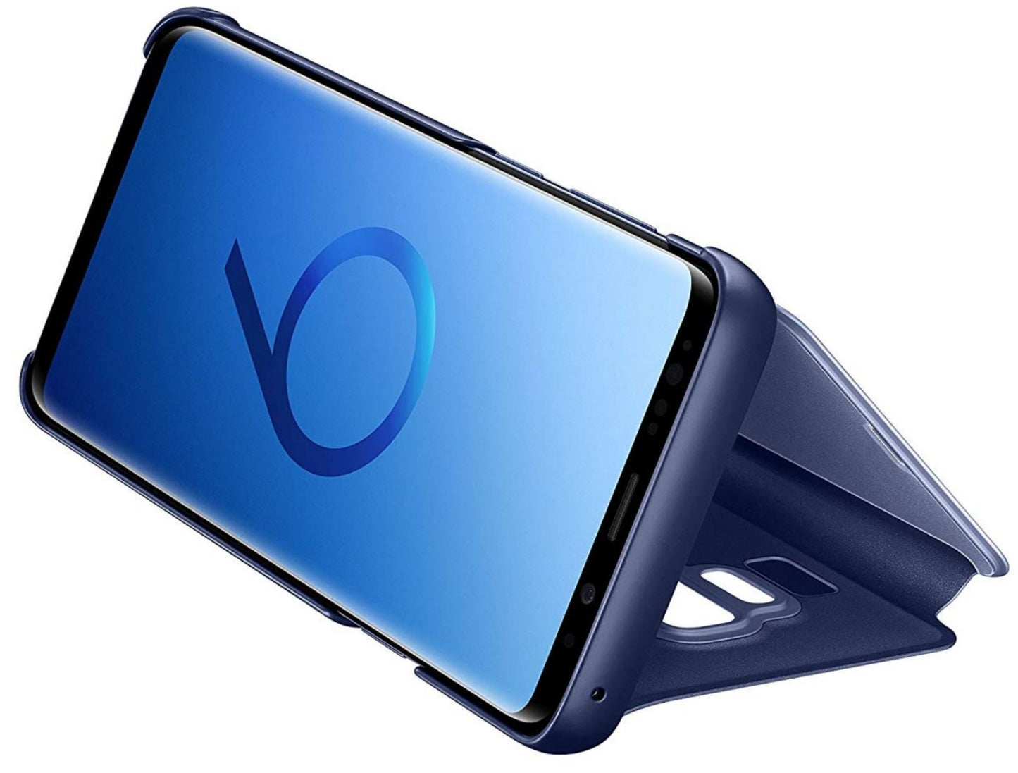 Galaxy S9 Plus Clear View Cover Hoesje - Blauw