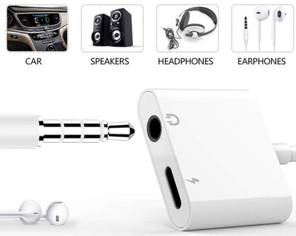 USB-C naar 3,5mm Aux en USB-C voor muziek en opladen