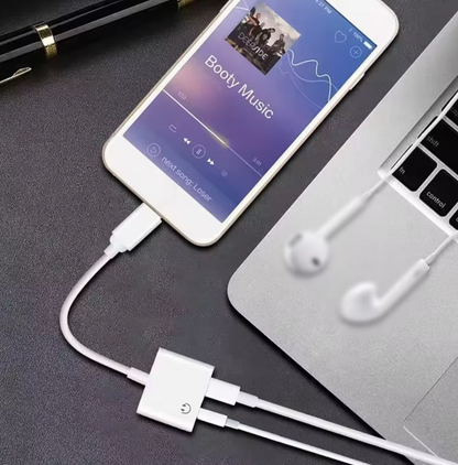 USB-C naar 3,5mm Aux en USB-C voor muziek en opladen